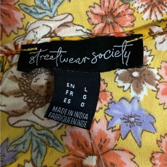 👑NWT💜 Streetwear Society Floral Dress Romantic Date Light Summer Cottagecore - Picture 3 of 4